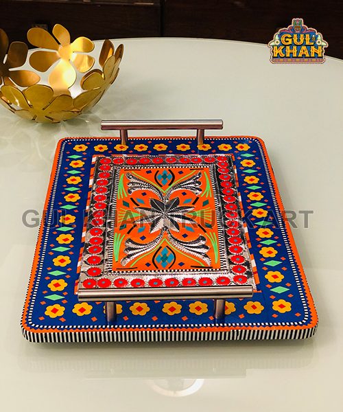 Chamakpatti Tray (Steel Handle) 0026 - Gul Khan Truck Art