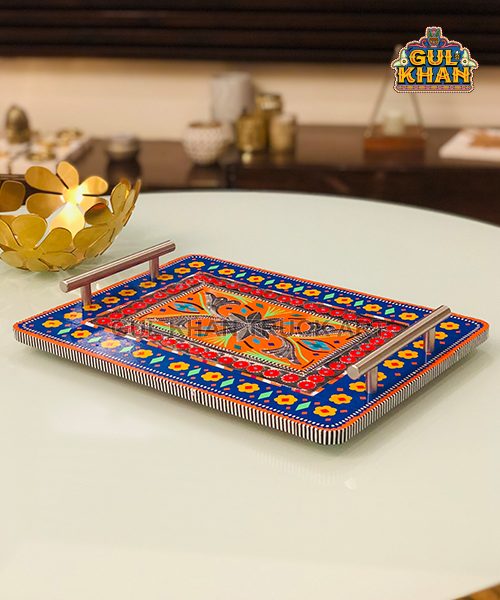 Chamakpatti Tray (Steel Handle) 0026 - Gul Khan Truck Art