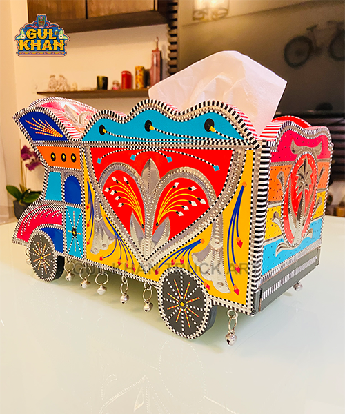 Chamakpatti Truck Tissue Box Design 11148 - Gul Khan Truck Art