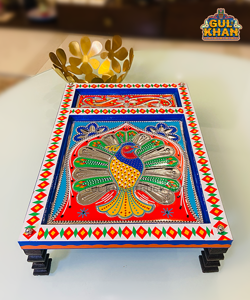 Charpai Chamakpatti Tray 0056 - Gul Khan Truck Art
