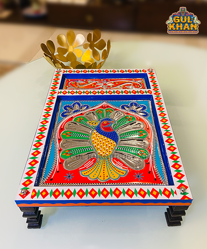 Charpai Chamakpatti Tray 0056 - Gul Khan Truck Art