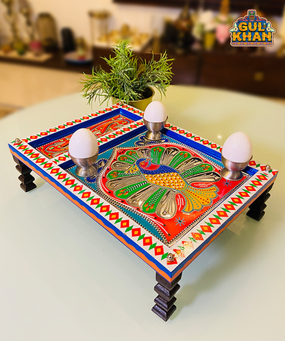 Charpai Chamakpatti Tray 0056 - Gul Khan Truck Art