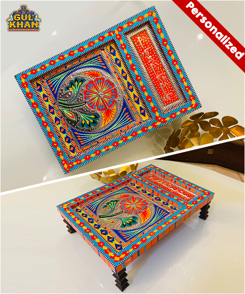 Charpai Chamakpatti Tray (Customized) 0051