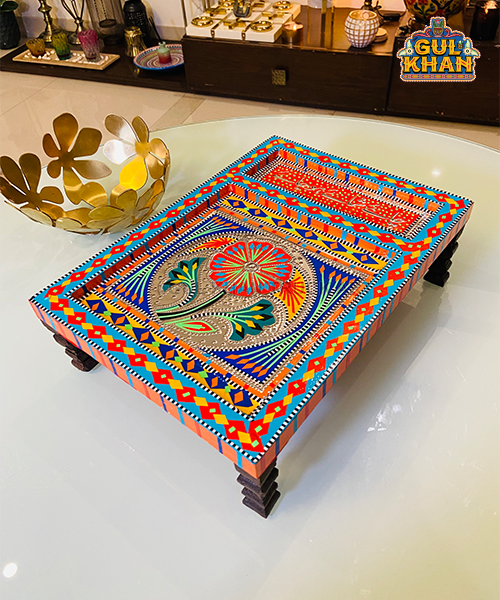 Charpai Chamakpatti Tray (Customized) 0051