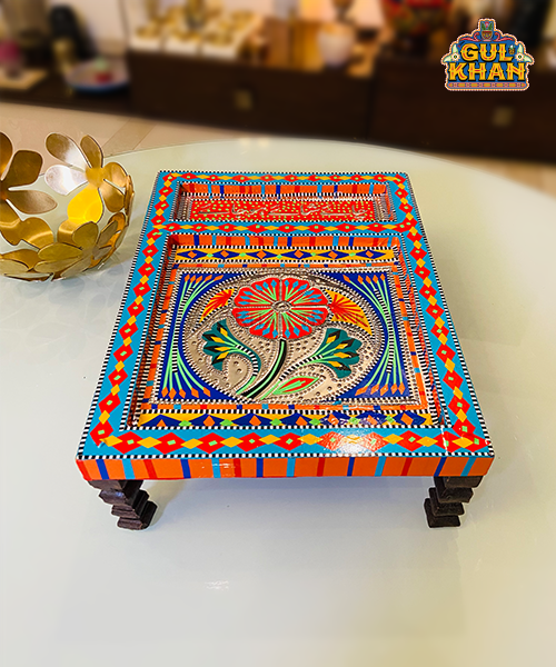 Charpai Chamakpatti Tray (Customized) 0051