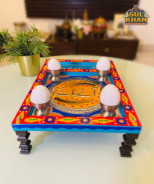 Charpai Chamakpatti Tray (Customized) 0057