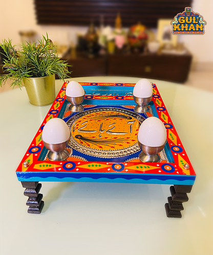 Charpai Chamakpatti Tray (Customized) 0057 - Gul Khan Truck Art