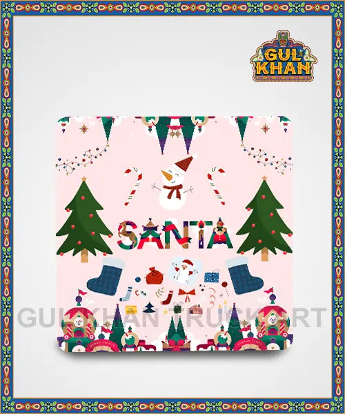 ChristmasFridgeMagnetDesign401 - Gul Khan Truck Art