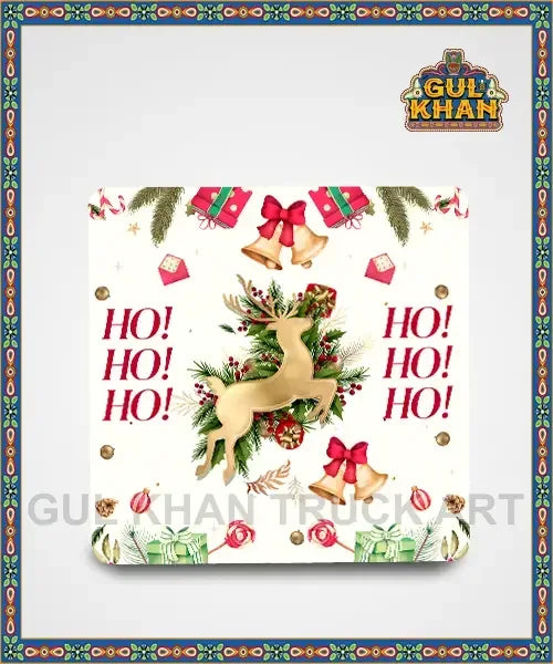 Christmas Fridge Magnet Design 405 - Gul Khan Truck Art