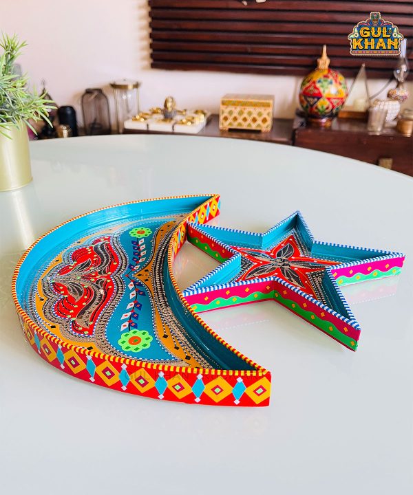 Crescent Star Tray 0053 - Gul Khan Truck Art