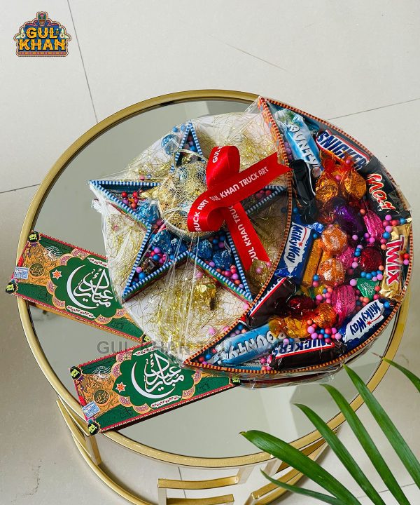Crescent Star Tray Eid Basket 005
