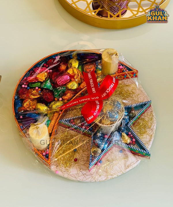 Crescent Star Tray Eid Basket 006 - Gul Khan Truck Art