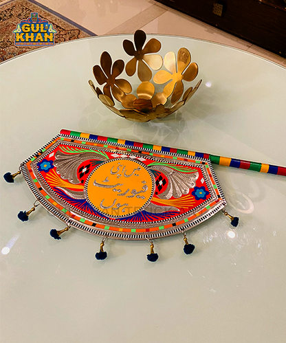 CustomizedHandmadeFanDesign014 - Gul Khan Truck Art