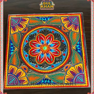 Dish Coaster Design 0001 - Gul Khan Truck Art