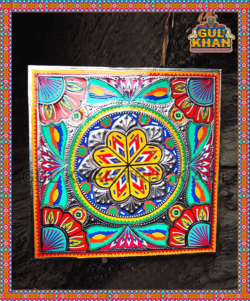 Dish Coaster Design 0003 - Gul Khan Truck Art