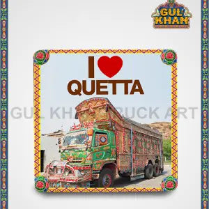 Fridge Magnet Design 0013 - Gul Khan Truck Art