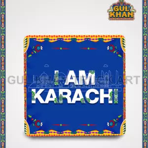 Fridge Magnet Design 7014 - Gul Khan Truck Art