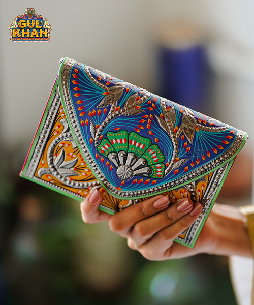 HandmadeClutch1008 - Gul Khan Truck Art