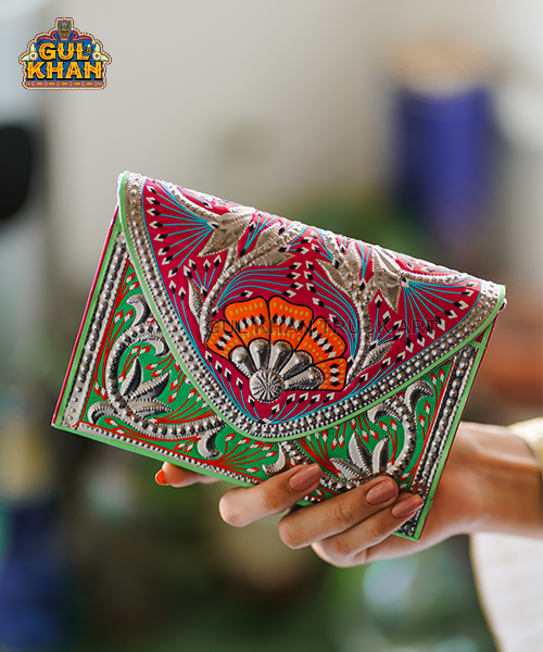 HandmadeClutch1009 - Gul Khan Truck Art