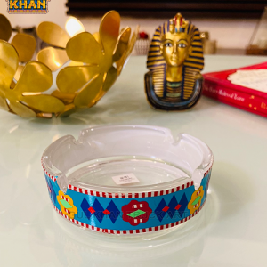 Handmade Glass Waste Bin 06