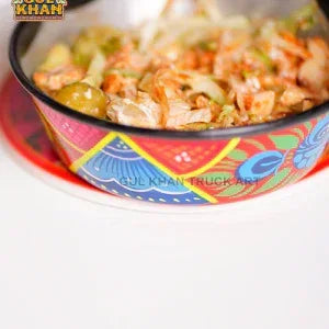 Handpainted Bowl 001 - Gul Khan Truck Art