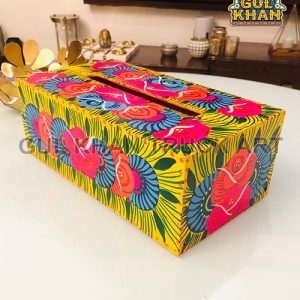 HandpaintedTissueBoxDesign111372 - Gul Khan Truck Art