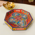 Hexagon Chamakpatti Tray 0037 - Gul Khan Truck Art