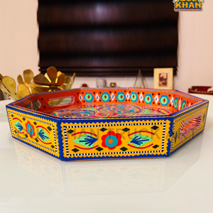 HexagonChamakpattiTray00373 - Gul Khan Truck Art