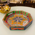 Hexagon Chamakpatti Tray 0044 - Gul Khan Truck Art