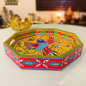 Hexagon Chamakpatti Tray 0050 - Gul Khan Truck Art