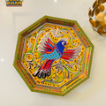 Hexagon Chamakpatti Tray 0050 - Gul Khan Truck Art