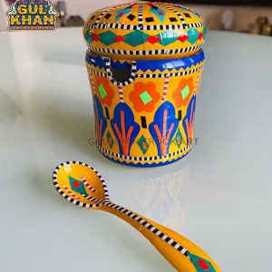 Sugar Pot /Jam Jar 002 - Gul Khan Truck Art
