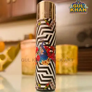 Lighter Design 103 (Black & White Stripes with Floral Patterns) - Gul Khan Truck Art
