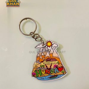 Hunza Premium Acrylic Key Chain - Gul Khan Truck Art