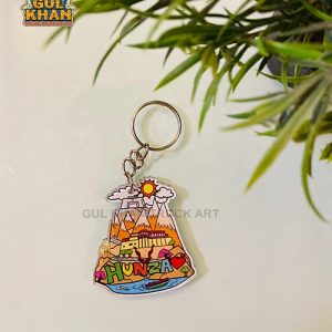 Hunza Premium Acrylic Key Chain - Gul Khan Truck Art