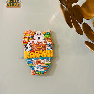 Premium Rubber Fridge Magnet 103 - Gul Khan Truck Art