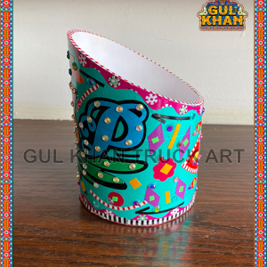 Table Organizer ( Multi-Purpose) & Stationery Holder Design 0996 - Gul Khan Truck Art