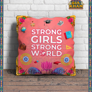 WE Cushion Design 004 - Gul Khan Truck Art
