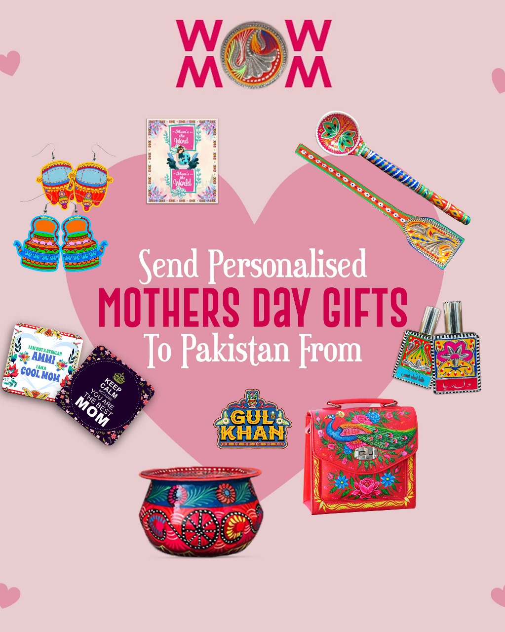 Send Personalised Mothers Day Gifts To Pakistan From Gulkhan Truck Art