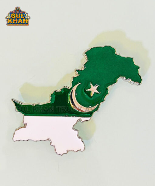 Metal Map Magnet By Gul Khan