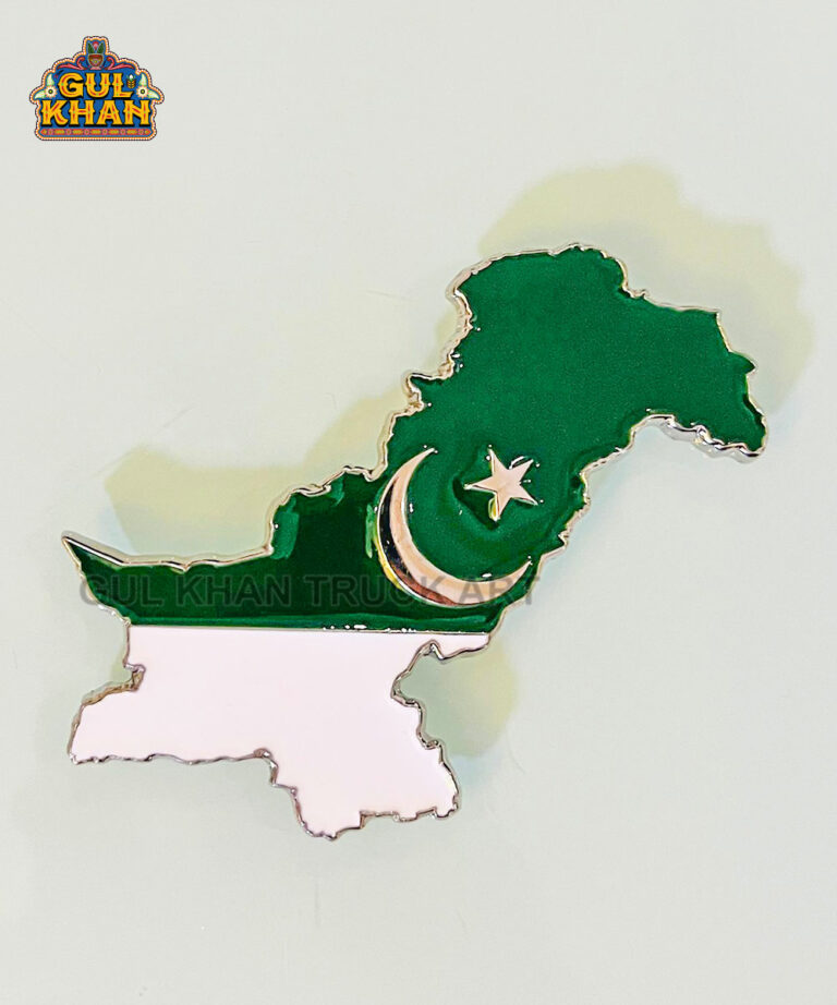 Metal Map Magnet By Gul Khan