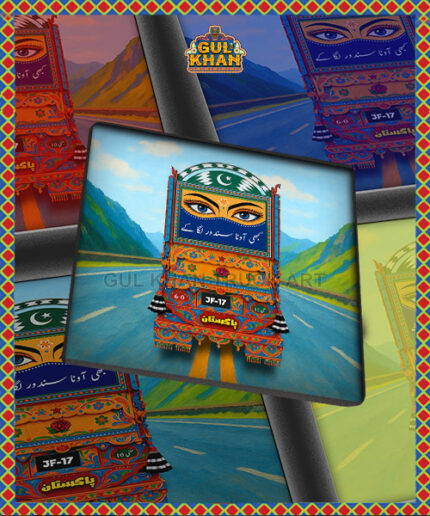 Truck Art Printed Coaster Design
